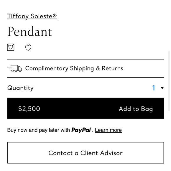 NEW Tiffany Soleste Pendant Necklace - Picture 2 of 6